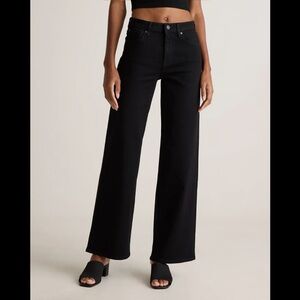 Quince Bella Wide-Leg Jeans Black